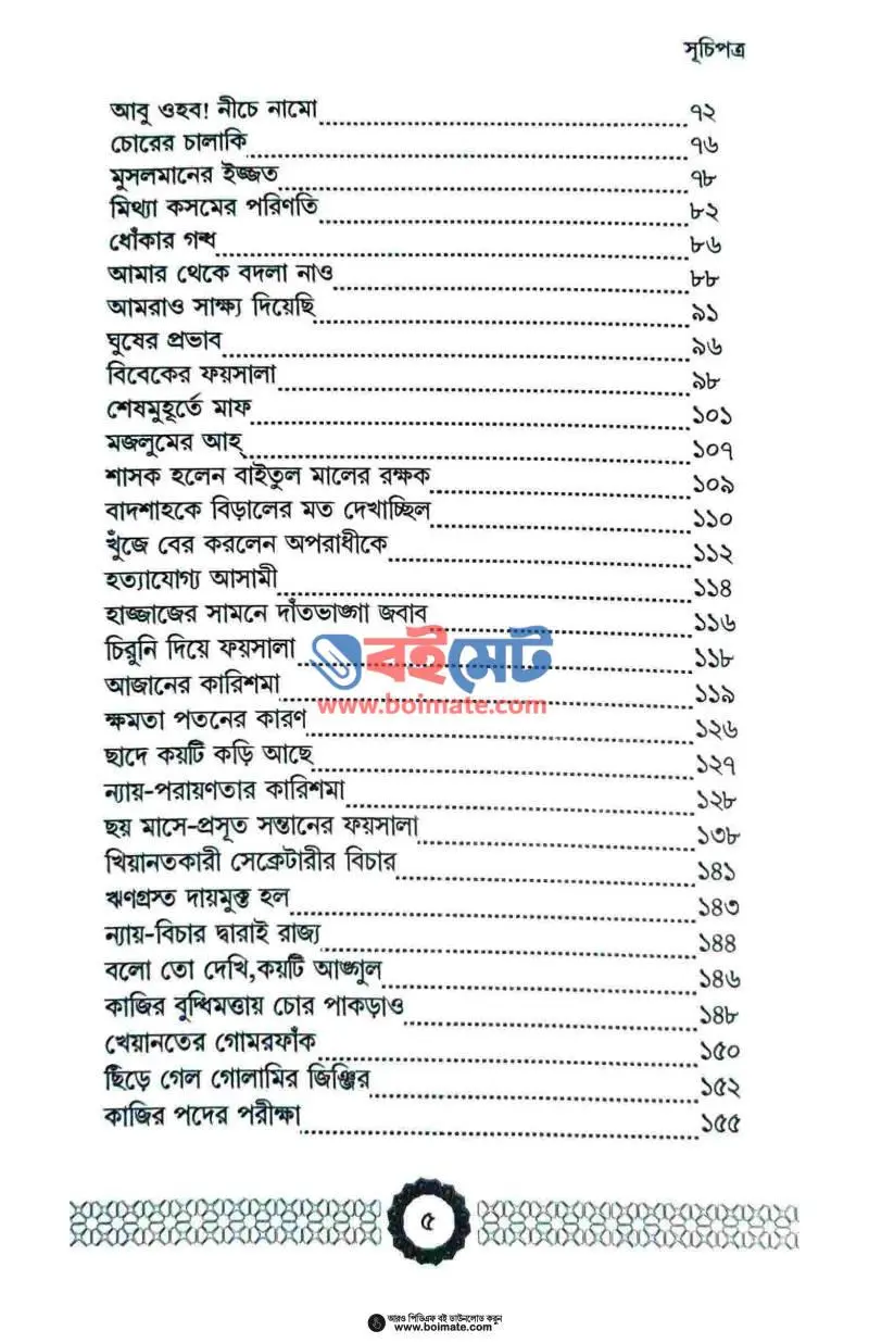মুসলিম ইতিহাসে সোনালী বিচার PDF (Muslim Itihashe Shonali Bichar) - ২