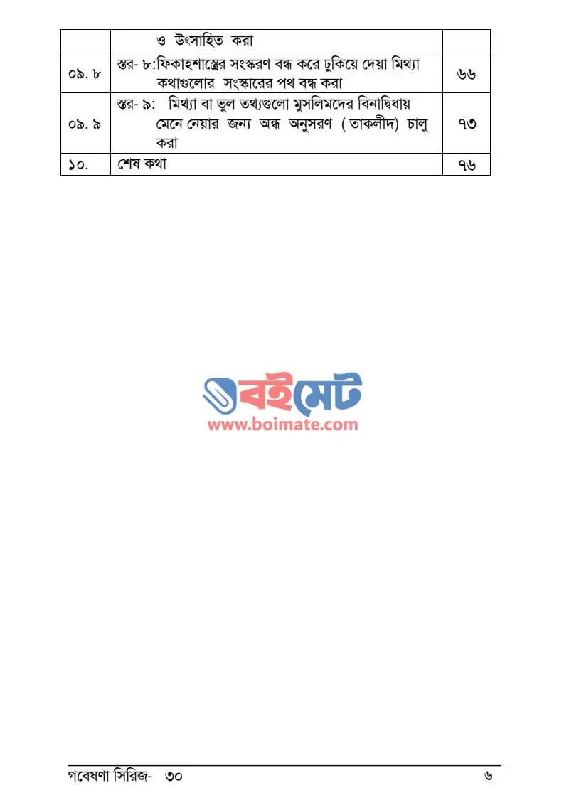 যে গভীর ষড়যন্ত্রের মাধ্যমে মুসলিম জাতি ও বিশ্বমানবতার মূলশিক্ষায় ভুল ঢোকানো হয়েছে PDF (Muslim Jati o Bisshomanobotar Mul Shikkhay Vul Dhukano Hoyeche) - ২