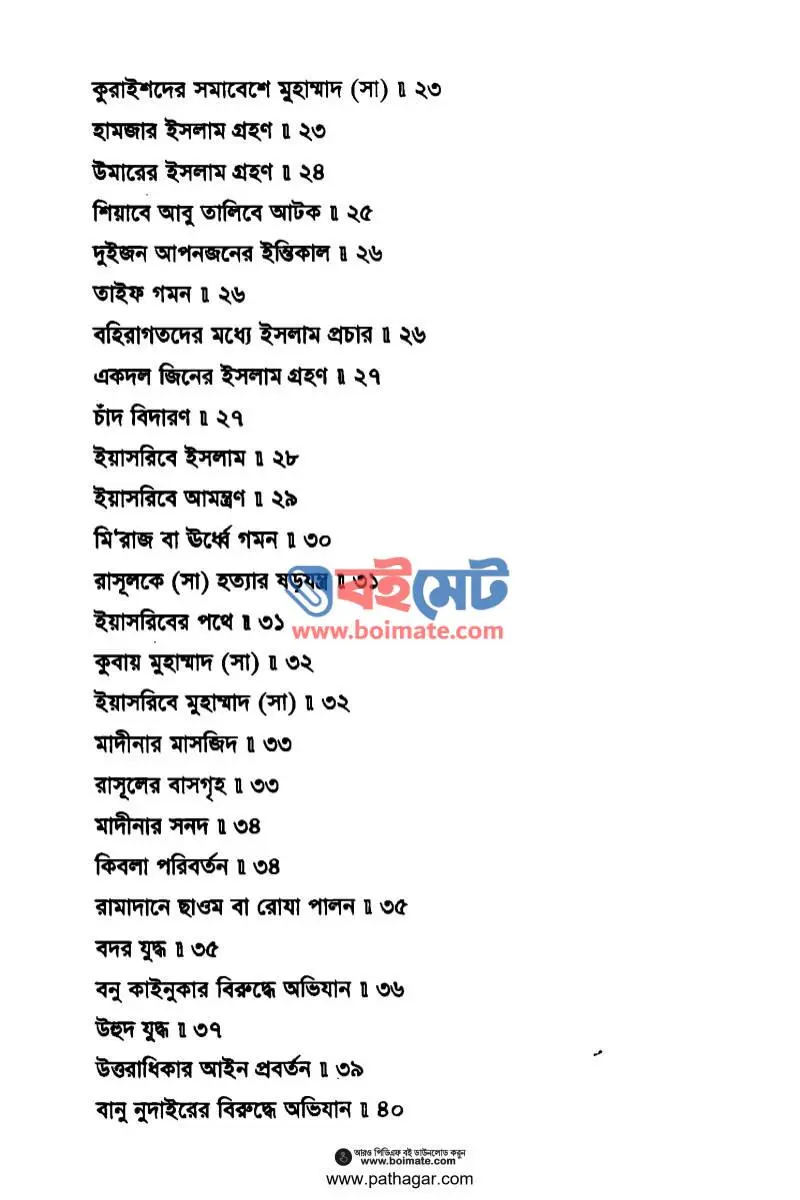 আদর্শ মানব মুহাম্মদ (সা) PDF (Adorsho Manob Muhammad ﷺ) - ২