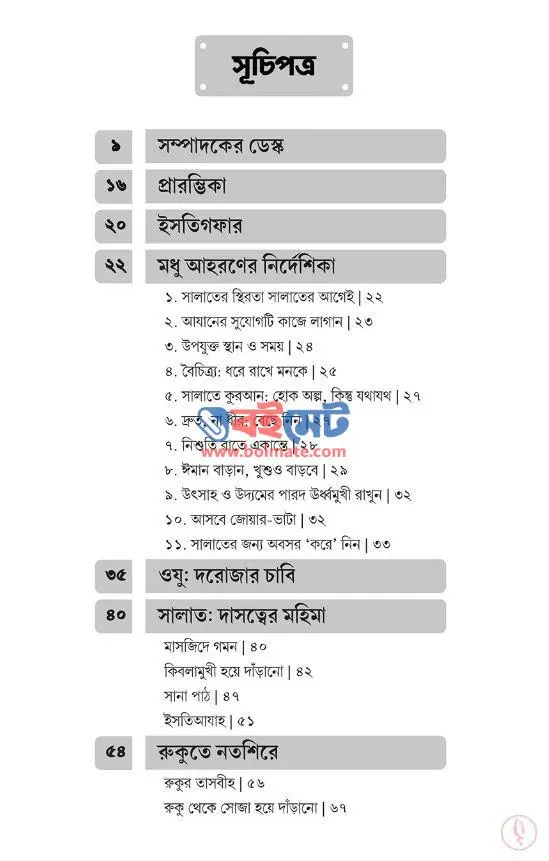 মনের মতো সালাত PDF (Moner Moto Salat) - ১
