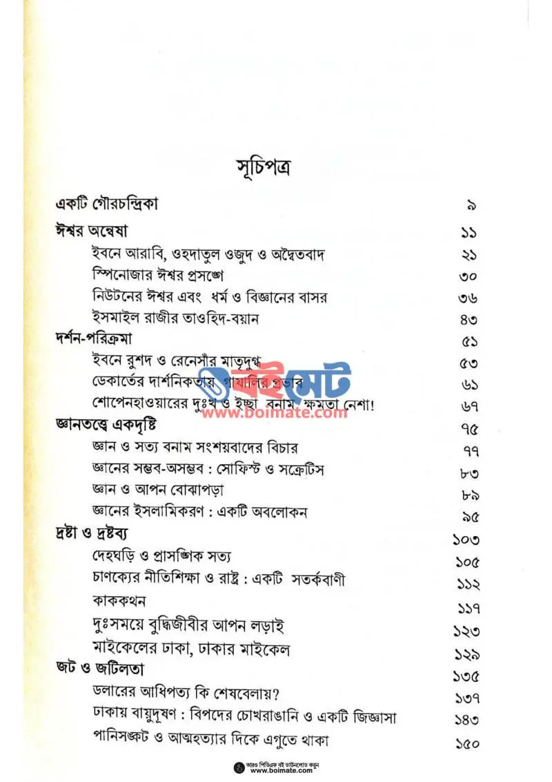 না দ্বৈতবাদ না অদ্বৈতবাদ PDF (Na Doitobad Na Odoitobad) - ১
