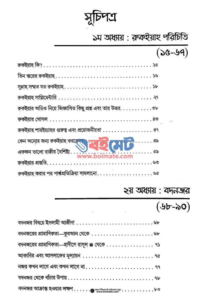 রুকইয়াহ PDF (Rukiyah) - ১