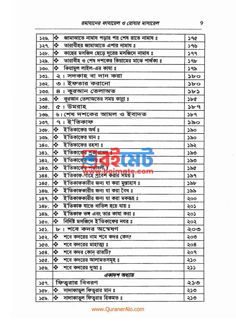 রামাযানের ফাযায়েল ও রোযার মাসায়েল PDF (Romjaner Fazayel O Rojar Masayel) - ৩