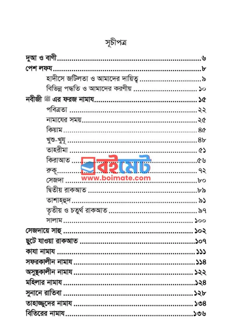 নবীজীর প্রিয় নামায PDF (Nobijir Priyo Namaj) - ১