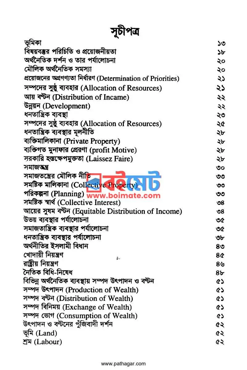 ইসলাম এবং আধুনিক অর্থনীতি ও ব্যবসায়নীতি PDF (Islam Ebong Adhunik Orthoniti O Bebosayniti) - ১