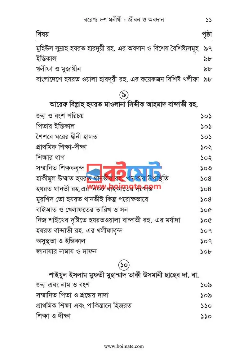 বরেণ্য দশ মনীষী : জীবন ও অবদান PDF (Borenno 10 Monishi) - ৪