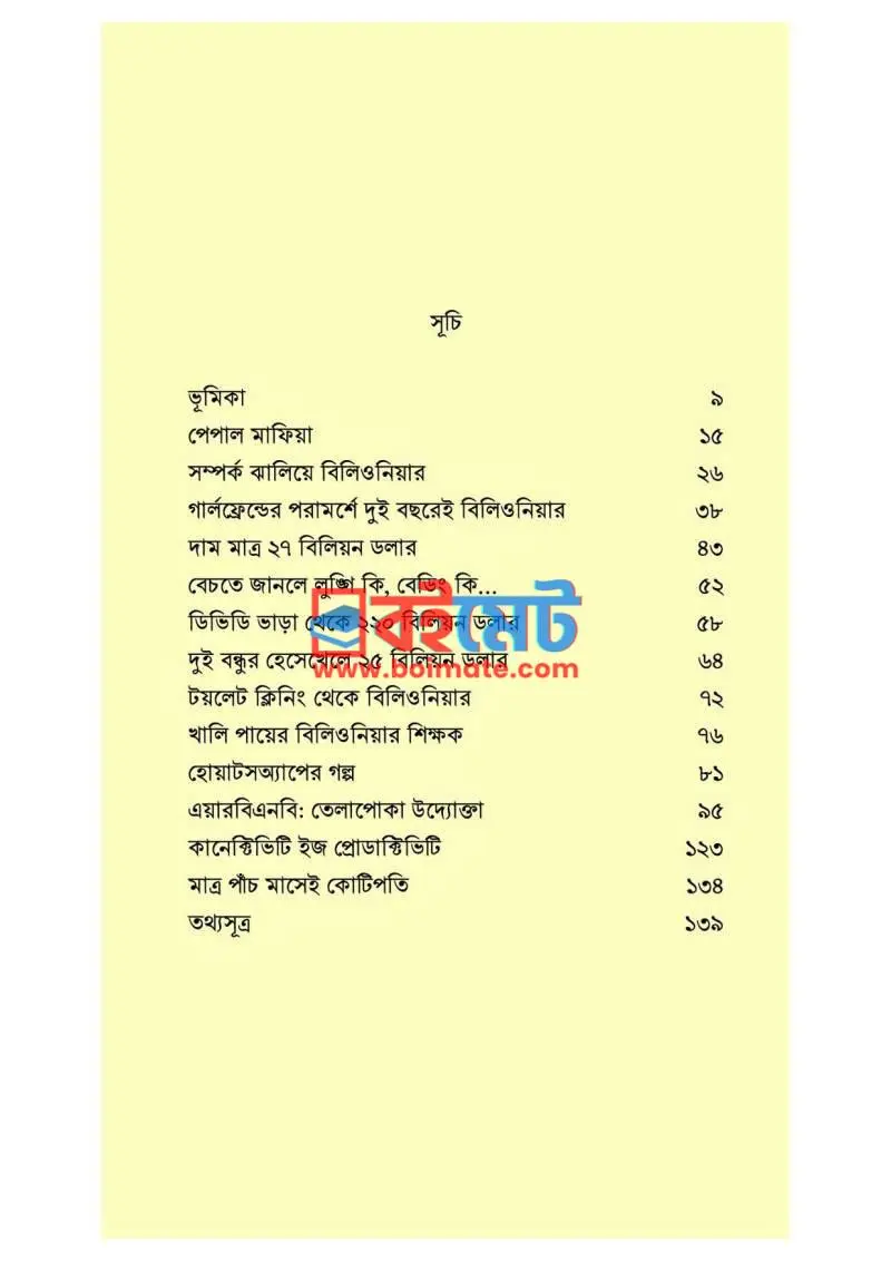 বিলিয়ন ডলার স্টার্টআপ PDF (Billion Dollar Startup) - ১