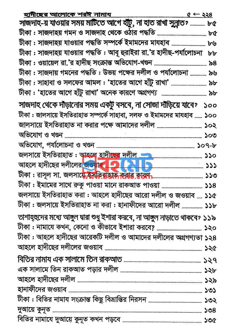 শরঈ নামায PDF (Shoroyi Namaz) - ৩