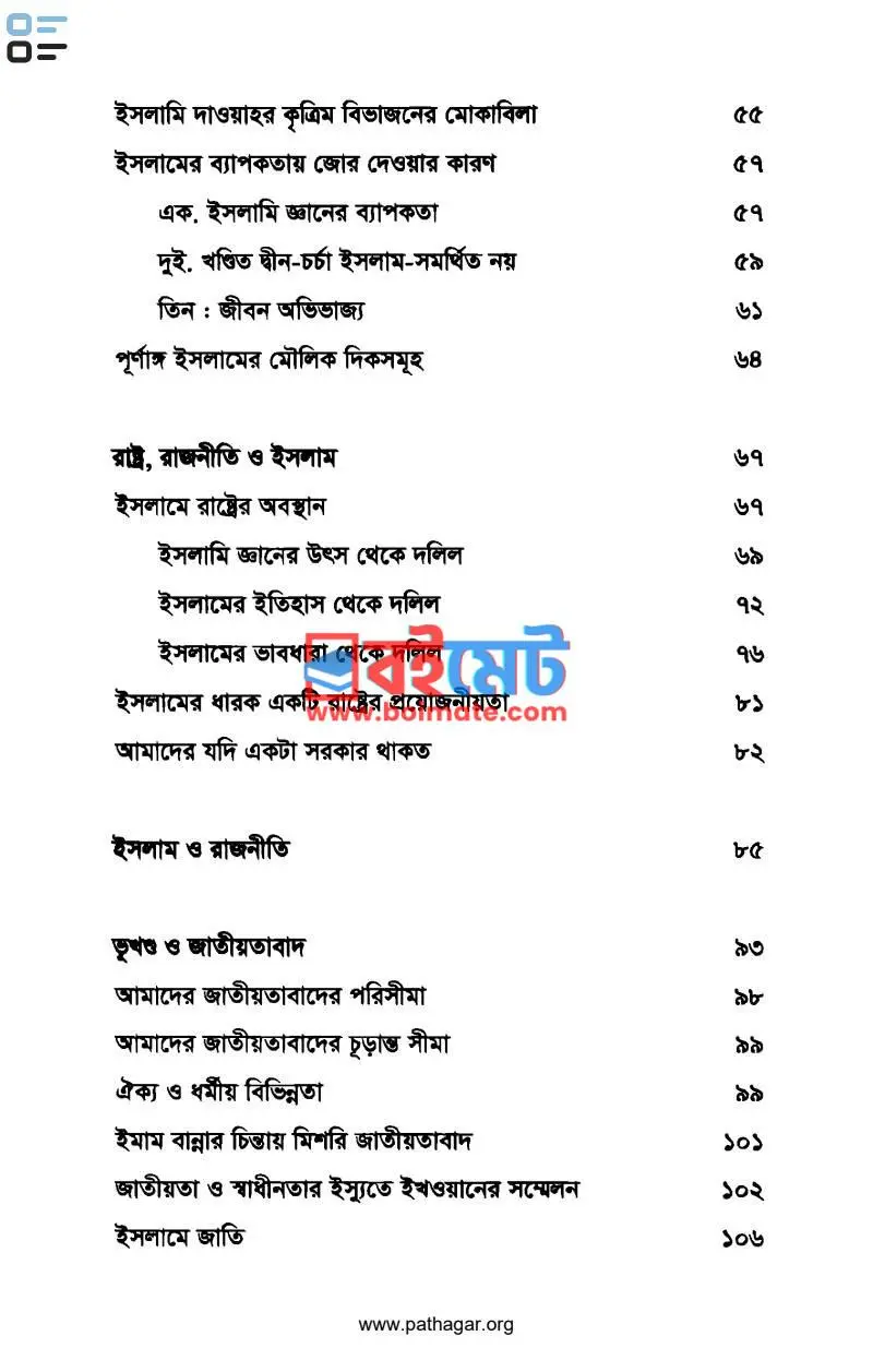 ইসলামের ব্যাপকতা PDF (Islamer Bepokota) - ২