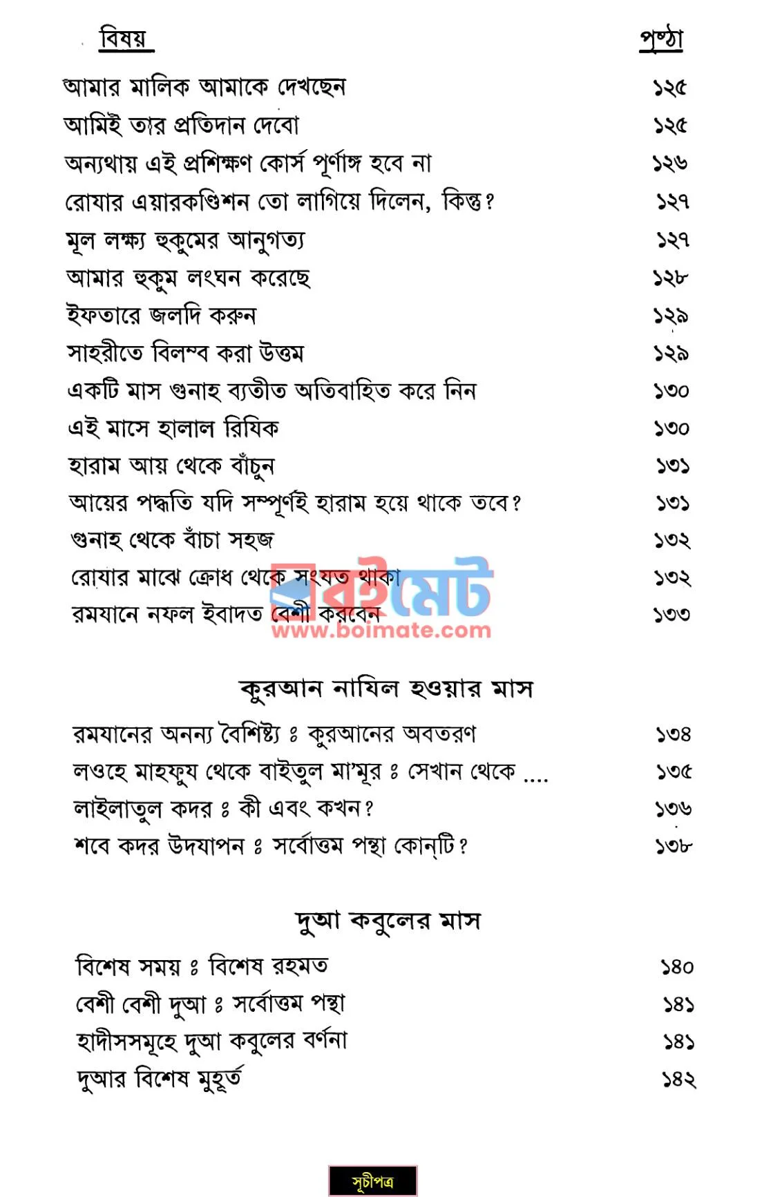 রমযানুল মুবারকের সওগাত PDF (Ramzanul Mobaroker Sougat) - ৪