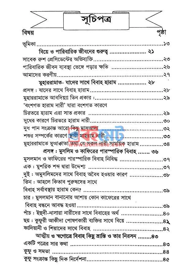 বিয়ে ও তালাকের শরয়ী রূপরেখা PDF (Biye O Talaker Shoroyi Ruprekha) - ১ বিয়ে ও তালাকের শরয়ী রূপরেখা PDF (Biye O Talaker Shoroyi Ruprekha) - ১