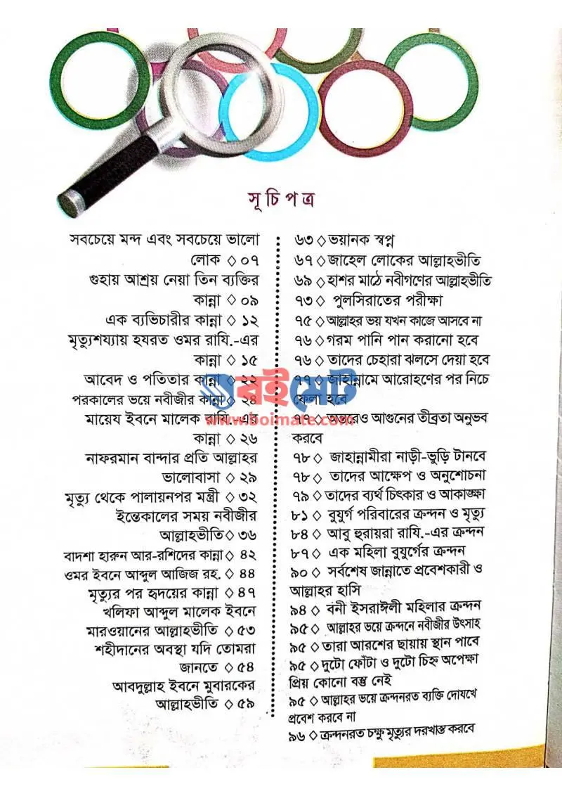 আল্লাহর ভয়ে যে চোখ কাঁদে PDF (Allahar Voye Ze Cokh Kade) - ১