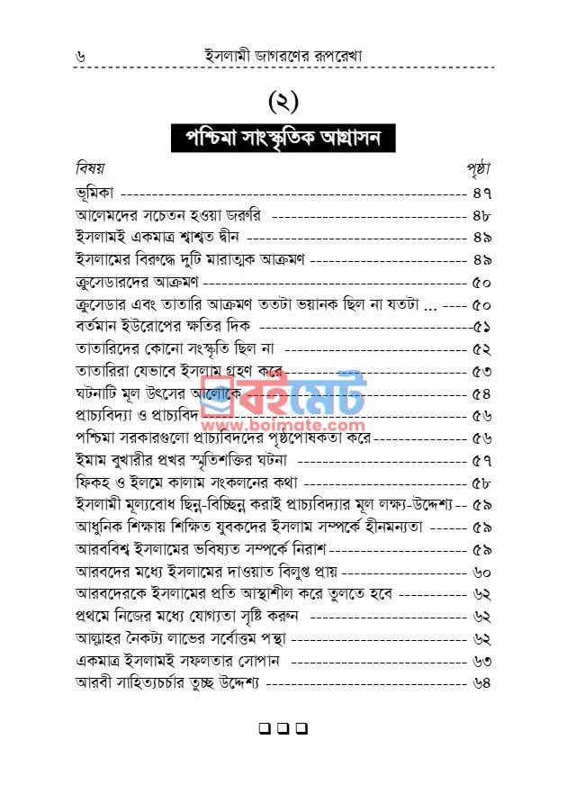 ইসলামী জাগরণের রূপরেখা PDF (Islami Jagoroner Ruprekha) - ২