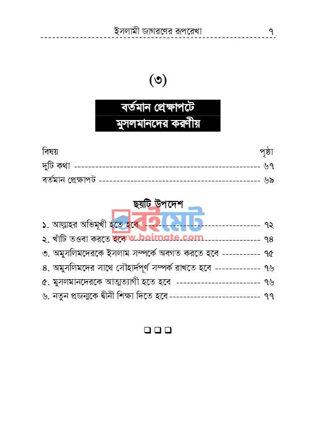 ইসলামী জাগরণের রূপরেখা PDF (Islami Jagoroner Ruprekha) - ৩