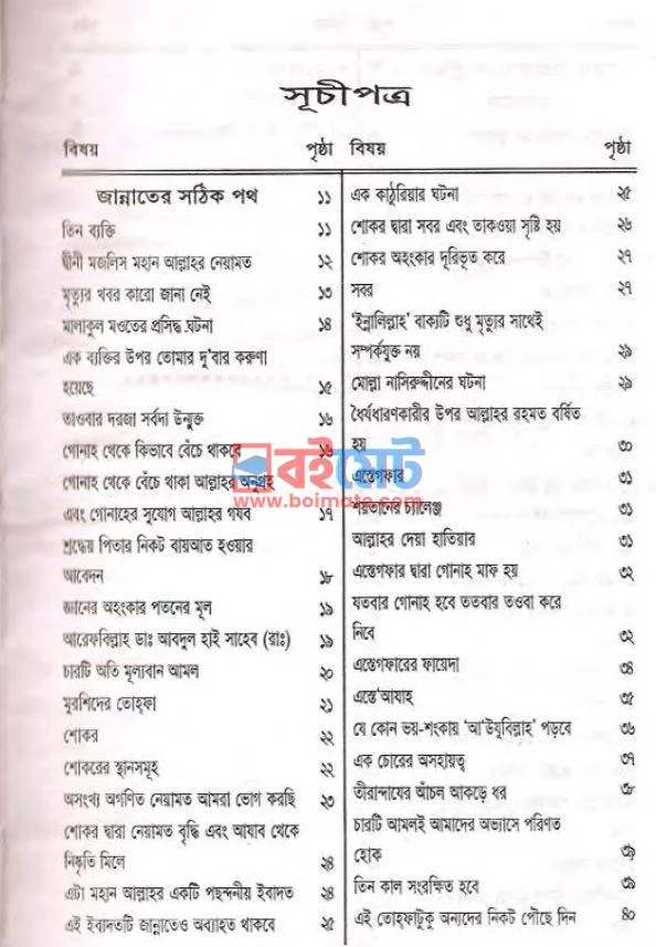 জান্নাতের সঠিক পথ PDF (Jannater Sothik Poth) - ১