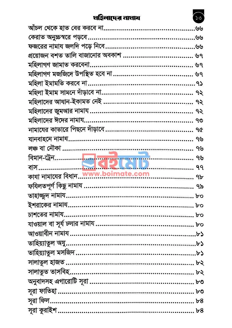 মহিলাদের নামায PDF (Mohilader Namaj) - ৪