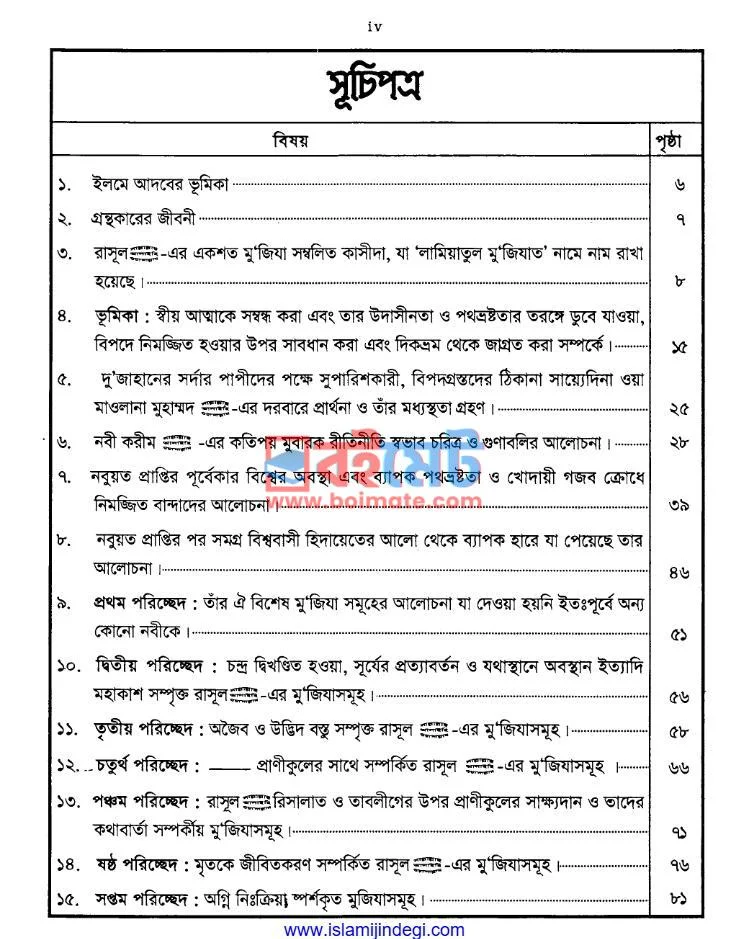 লামিয়াতুল মু'জিযাত (আরবি-বাংলা) PDF (Lamiyatul Muzijat (Arabic-Bangla)) - ১