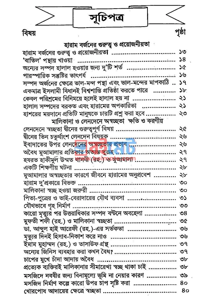 বাস্তব জীবনে হারামের অনুপ্রবেশ ধ্বংসলীলা ও তার প্রতিকার PDF (Bastob Jibone Haramer Onuprobesh Dhongsolila O Tar Protikar) - ১