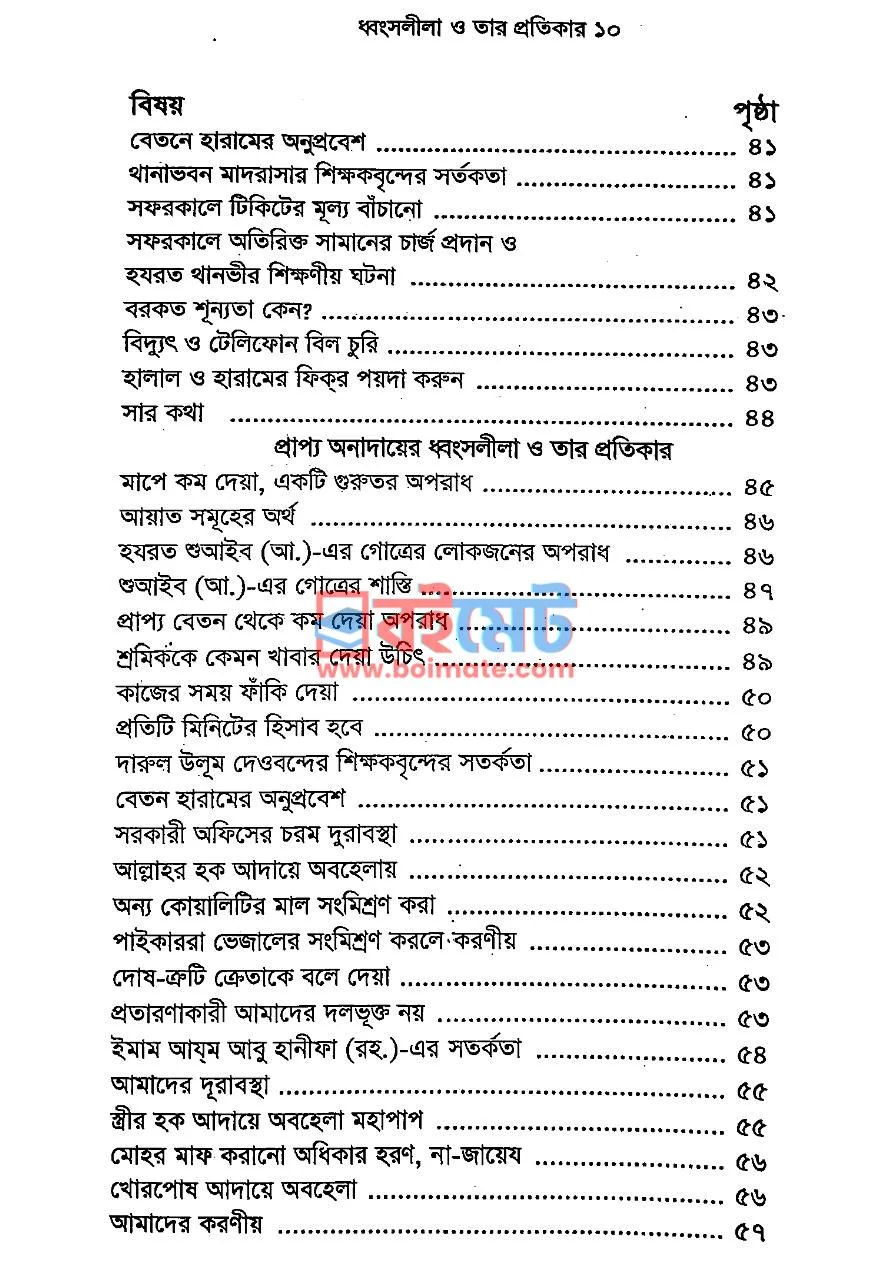 বাস্তব জীবনে হারামের অনুপ্রবেশ ধ্বংসলীলা ও তার প্রতিকার PDF (Bastob Jibone Haramer Onuprobesh Dhongsolila O Tar Protikar) - ২
