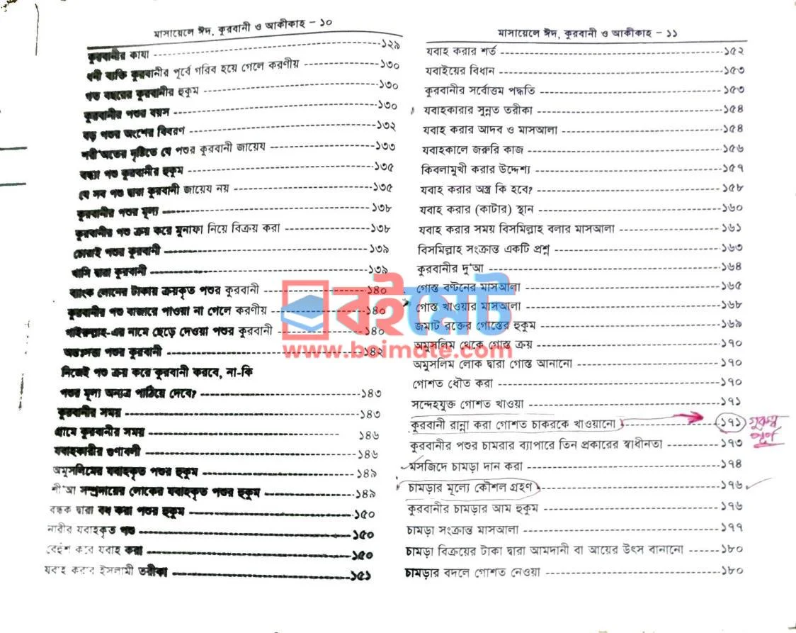 মাসায়েলে ঈদ, কুরবানী ও আকীকাহ PDF (Masayele Eid, Kurbani O Akikah) - ৪