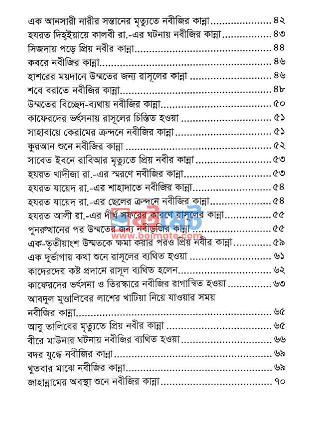 প্রিয় নবীর সা. কান্না PDF (Priyo Nobir Kanna) - ২
