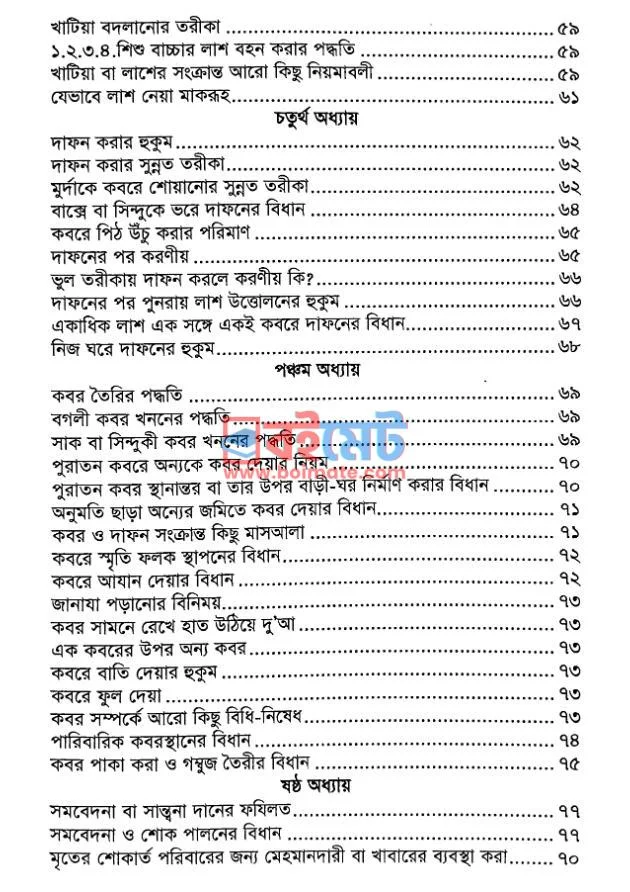 কাফন-দাফন ও গোসল-জানাযার পদ্ধতি PDF (Kafon-Dafon O Gosol-Janazar Poddhoti) - ৪ কাফন-দাফন ও গোসল-জানাযার পদ্ধতি PDF (Kafon-Dafon O Gosol-Janazar Poddhoti) - ৪