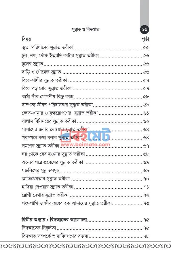 সুন্নত ও বিদআত PDF (Sunnat o Bidaat) - ৩