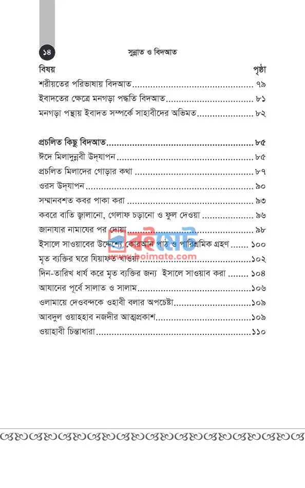 সুন্নত ও বিদআত PDF (Sunnat o Bidaat) - ৪