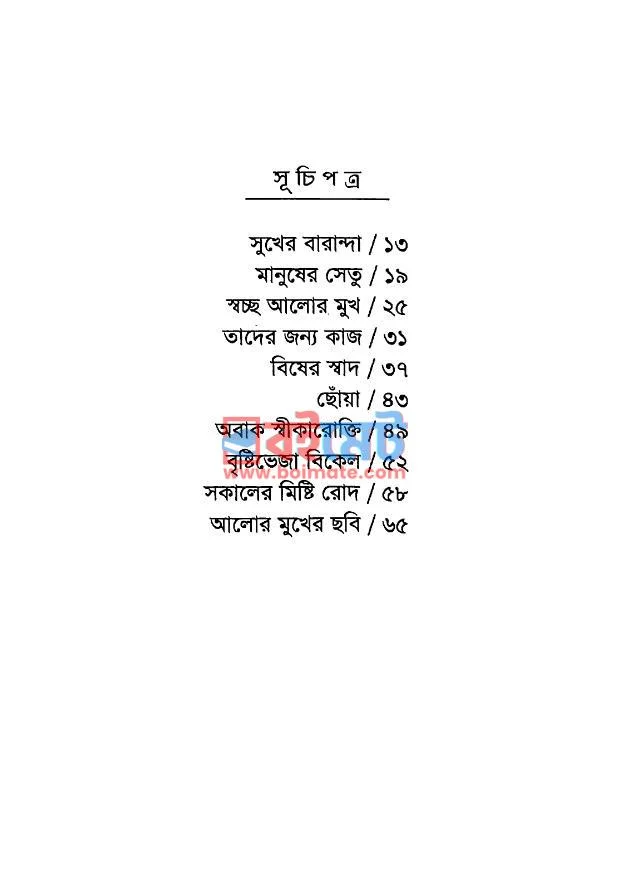সকালের মিষ্টি রোদ PDF (Shokaler Misti Rod) - ১