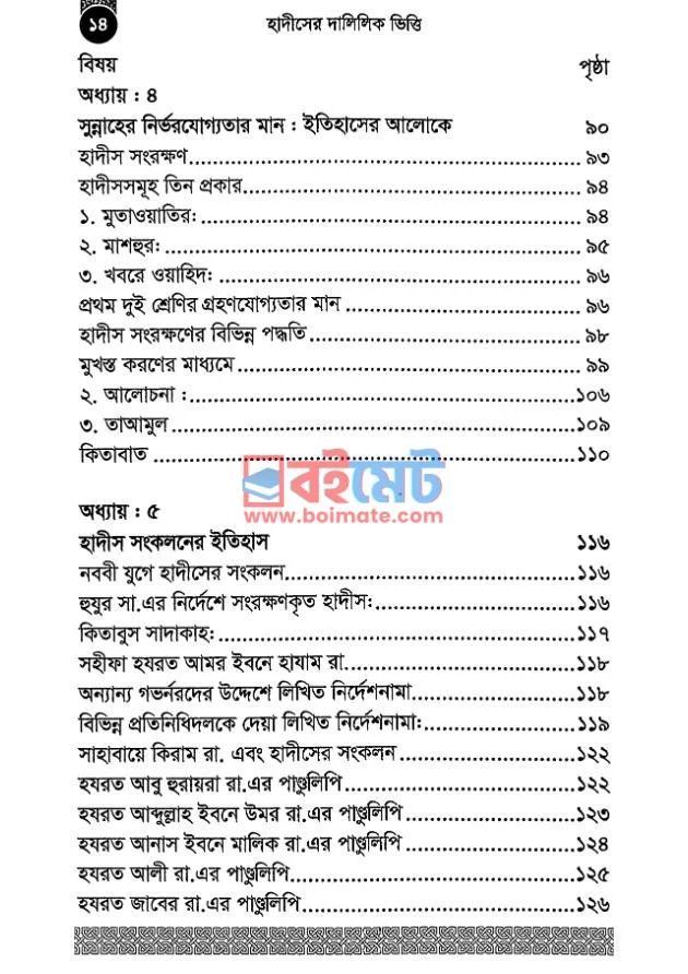 হাদীসের দালিলিক ভিত্তি PDF (Hadiser Dalilik Vitti) - ২