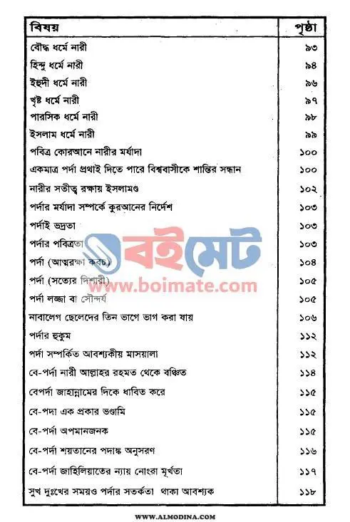 শরীয়তের দৃষ্টিতে পর্দার হুকুম PDF (Shoriyoter Dristite Pordar Hukum) - ৩