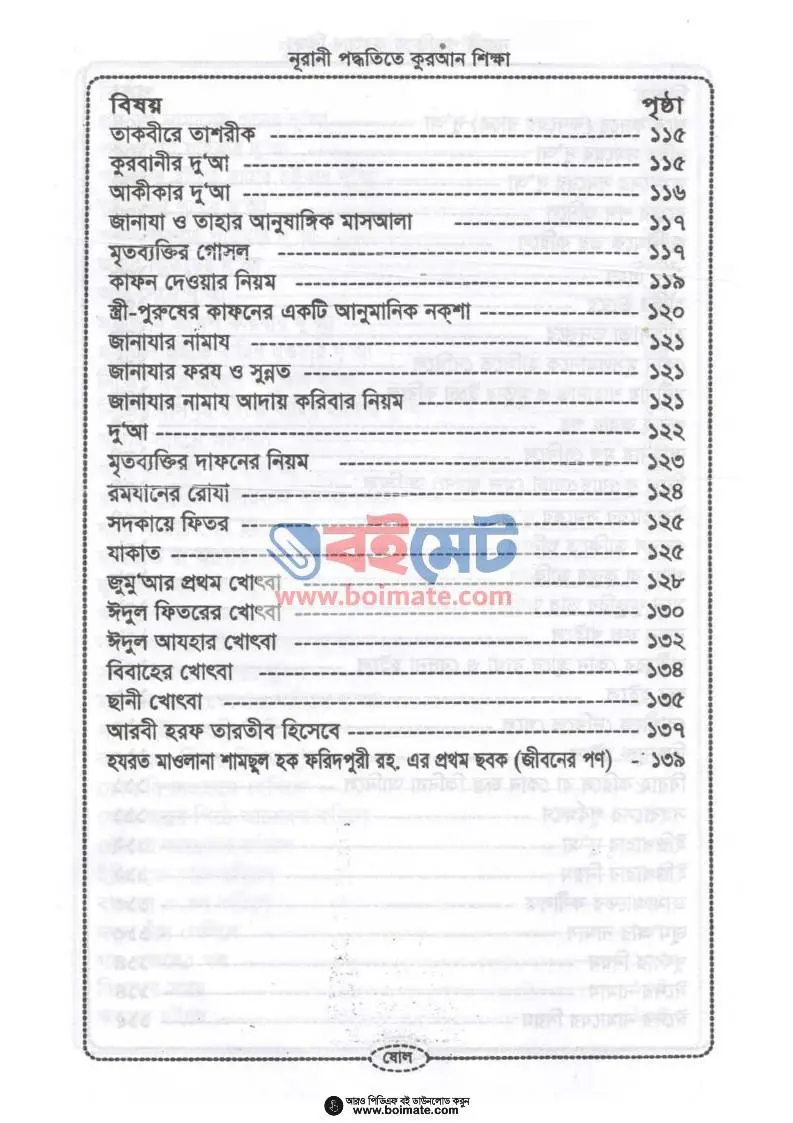 নূরানী পদ্ধতিতে কুরআন শিক্ষা PDF (Nurani Poddhotite Quran Shikkha) - ৬