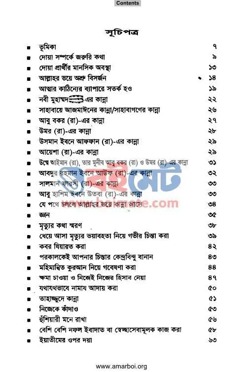 আল্লাহর ভয়ে কাঁদা PDF (Allahr Voye Kada) - ১