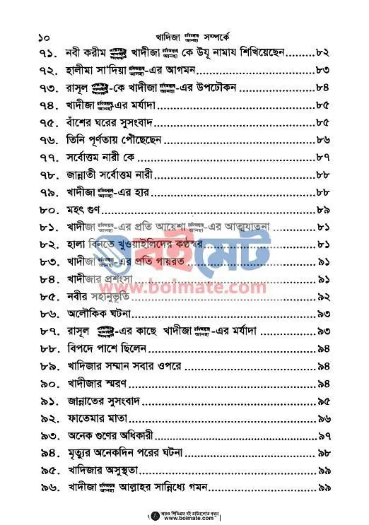 Khadija (Rh) Somporke 150 Shikkhoniyo Ghotona - মুস্তফা মুহাম্মদ আবুল মাআতী