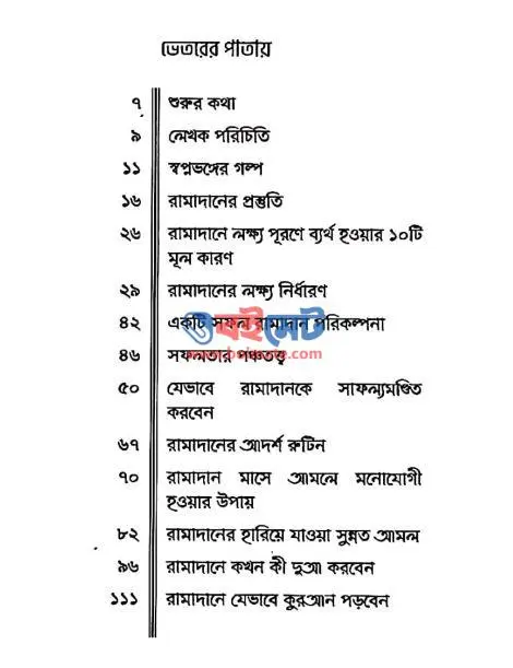 প্রোডাক্টিভ রামাদান PDF (Productive Ramadan) - ১