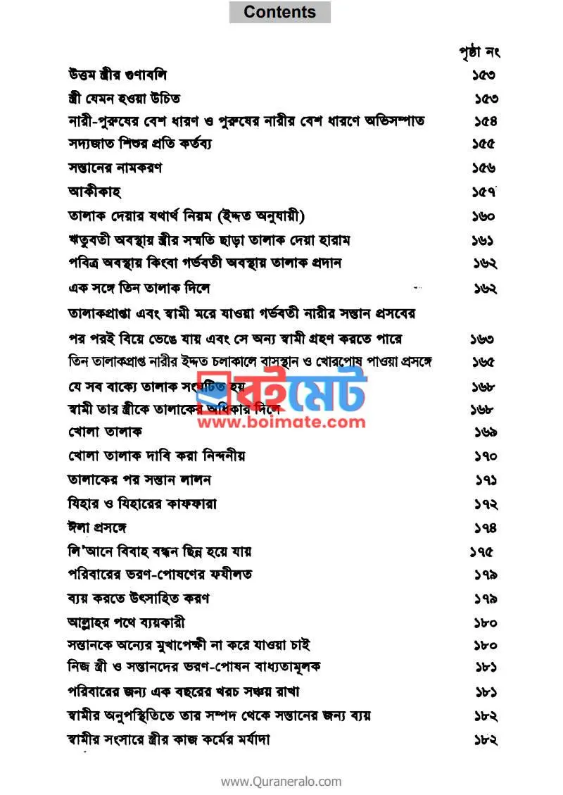 মহিলা বিষয়ক হাদীস সংকলন PDF (Mohila Bishoyok Hadis Songkolon) - ৩