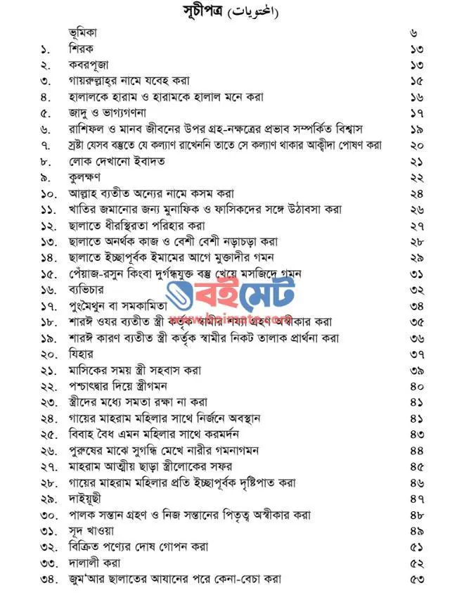 যে সকল হারামকে মানুষ হালকা মনে করে PDF (Ze Sokol Haramke Manush Halka Mone Kore) - ১