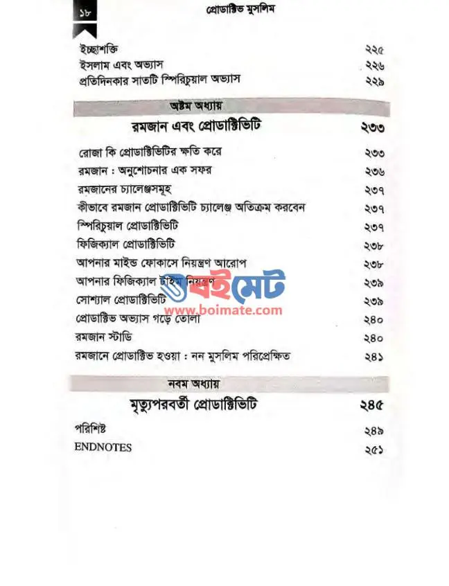 প্রোডাক্টিভ মুসলিম PDF (Productive Muslim) - সূচিপত্র ৪