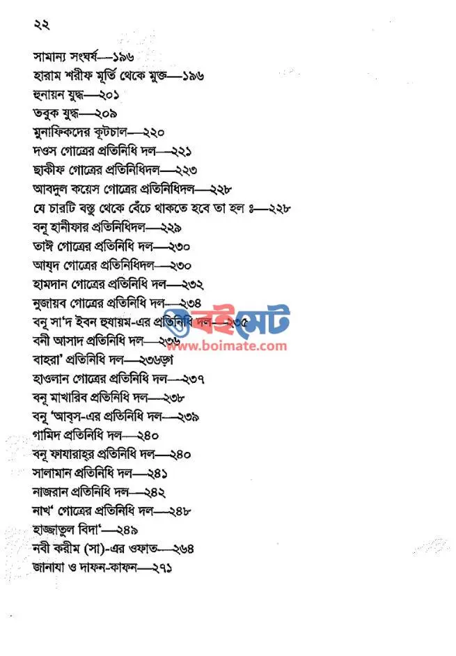 সীরাতে রসূল আকরাম ﷺ PDF (Sirate Rosul Akram ﷺ) - সূচিপত্র ৪
