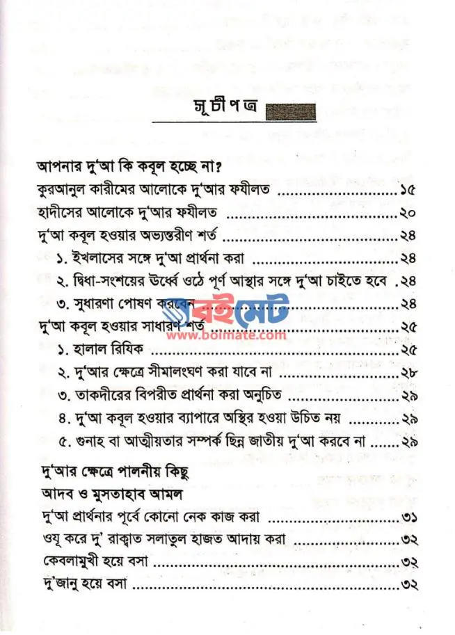 আপনার দুয়া কি কবুল হচ্ছে না PDF (Apnar Dua Ki Kobul Hocche Na)