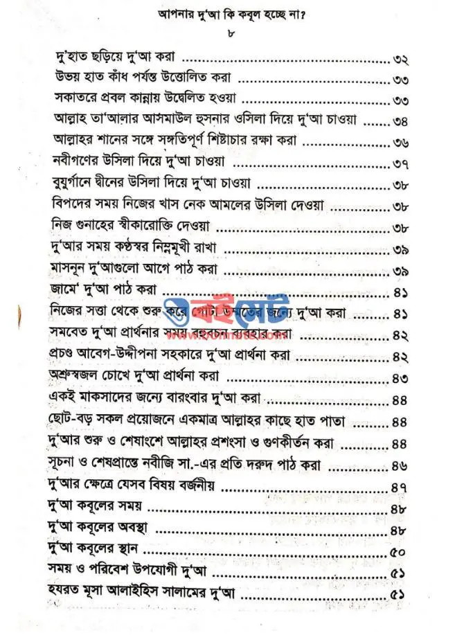 আপনার দুয়া কি কবুল হচ্ছে না PDF (Apnar Dua Ki Kobul Hocche Na)