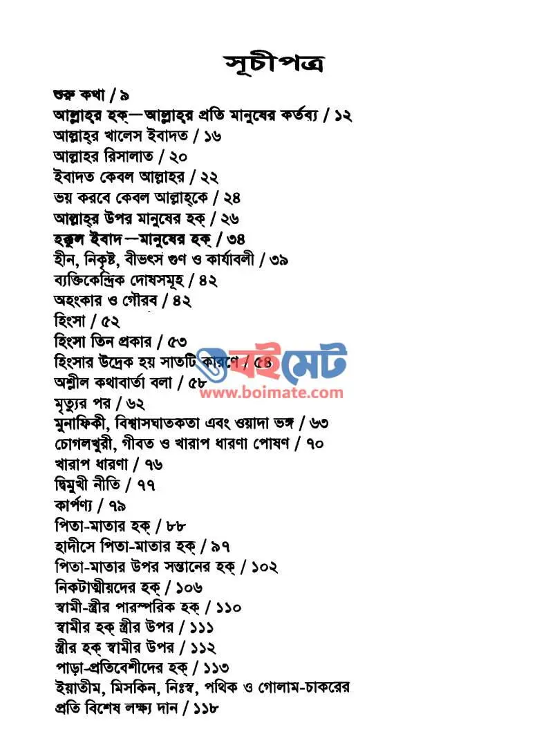 আল্লাহর হক বান্দার হক PDF (Allahor Hok Bandar Hok)