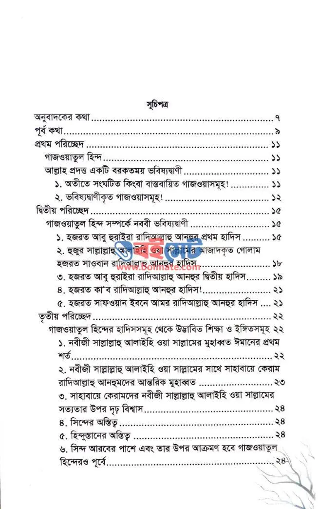 গাজওয়াতুল হিন্দ PDF (Gajwatul Hind) - ১