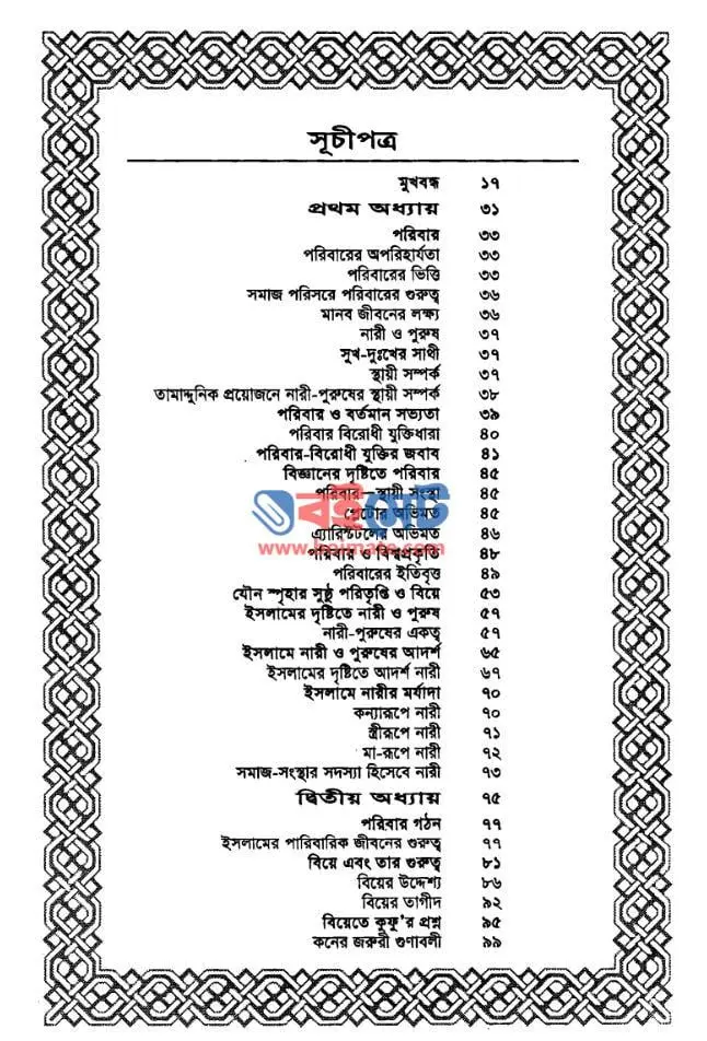 পরিবার ও পারিবারিক জীবন PDF (Poribar O Paribarik Jibon)