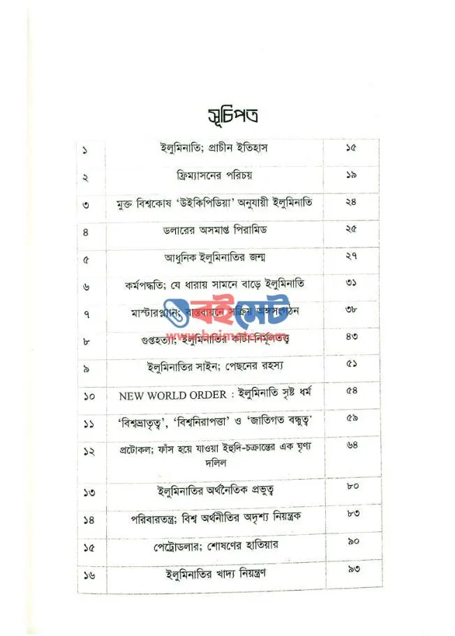 ইলুমিনাতি PDF (Illuminati)