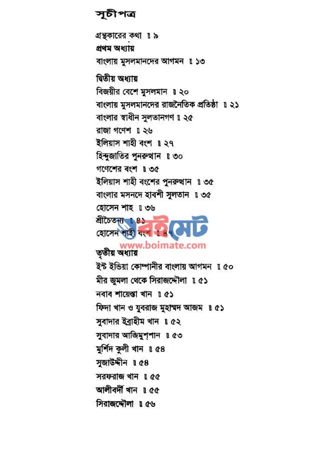 বাংলার মুসলমানদের ইতিহাস PDF (Banglar Musolmander Itihash)