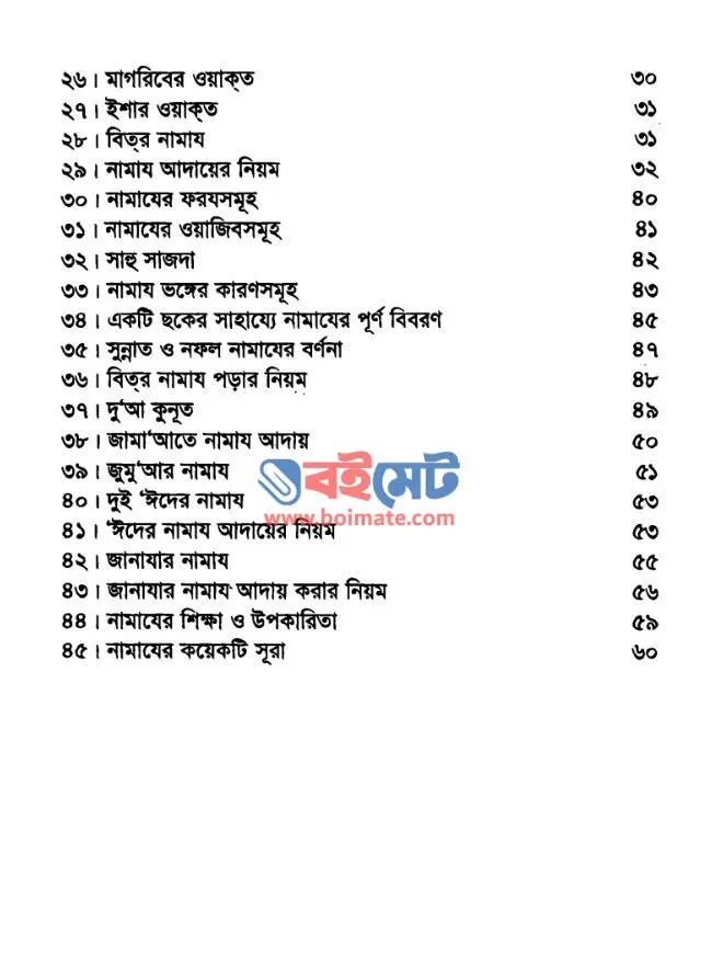 এসো নামায শিখি PDF (Esho Namaj Shikhi)