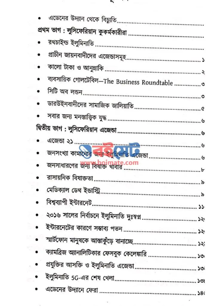 ইলুমিনাতি এজেন্ডা PDF (Illuminati Agenda)
