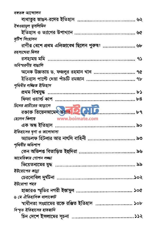 ইতিহাসের জানালা PDF (Itihaser Janala)