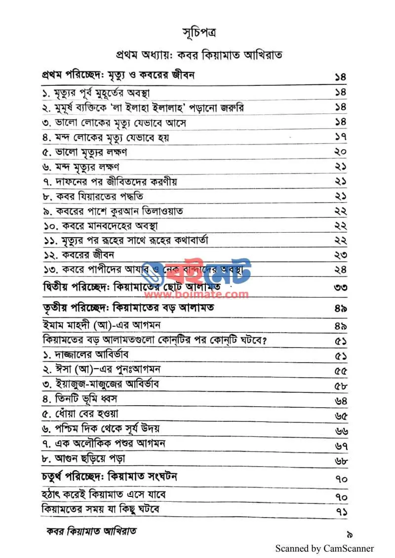কবর কিয়ামাত আখিরাত PDF (Kobor Kiyamot Akhirat ) - ১